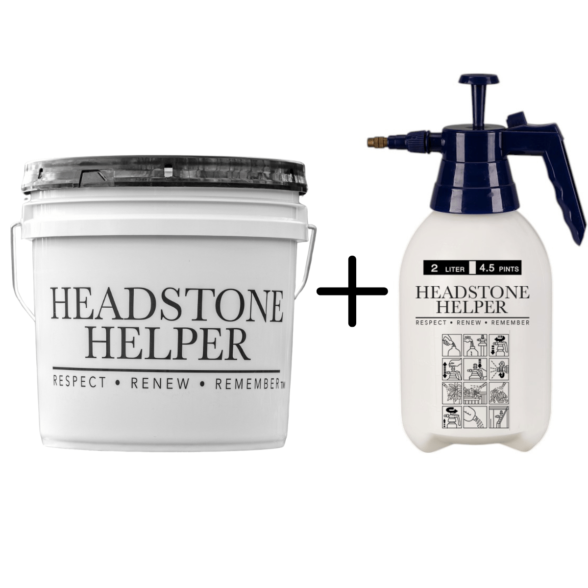 Headstone Helper Kit + Deluxe Sprayer - Headstone Helper