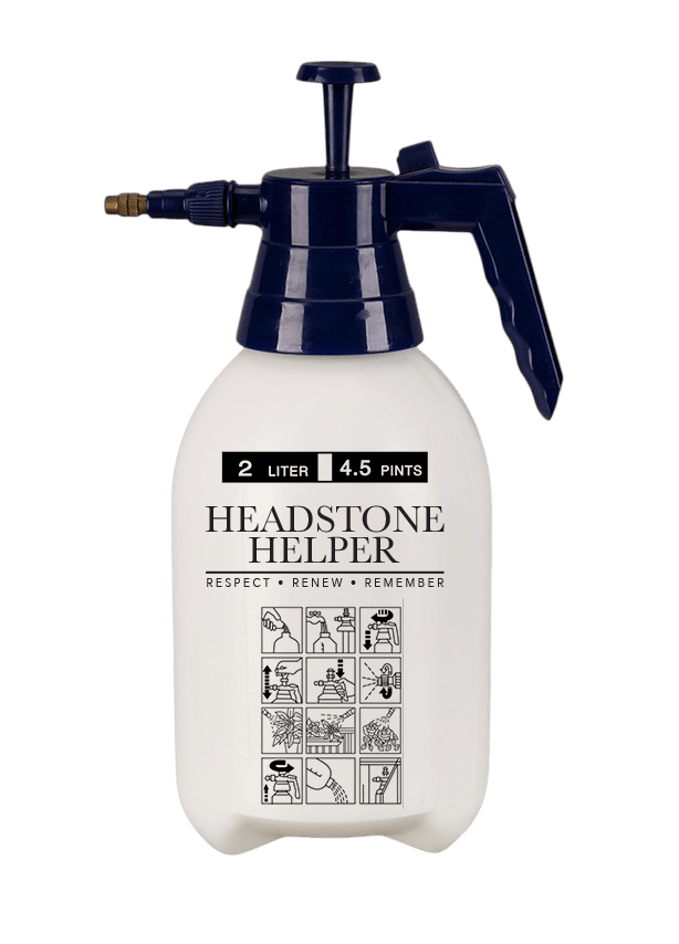 Headstone Helper Kit with Deluxe Sprayer - Headstone Helper